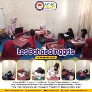 Kegiatan Les Bahasa Inggris