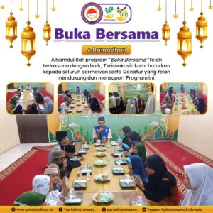Buka Bersama dengan Anak Anak Yatim di Yayasan Kalimatunsawa Indonesia